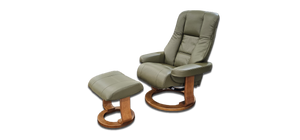 Scania Ergonomic Recliner + Footstool - Zedere